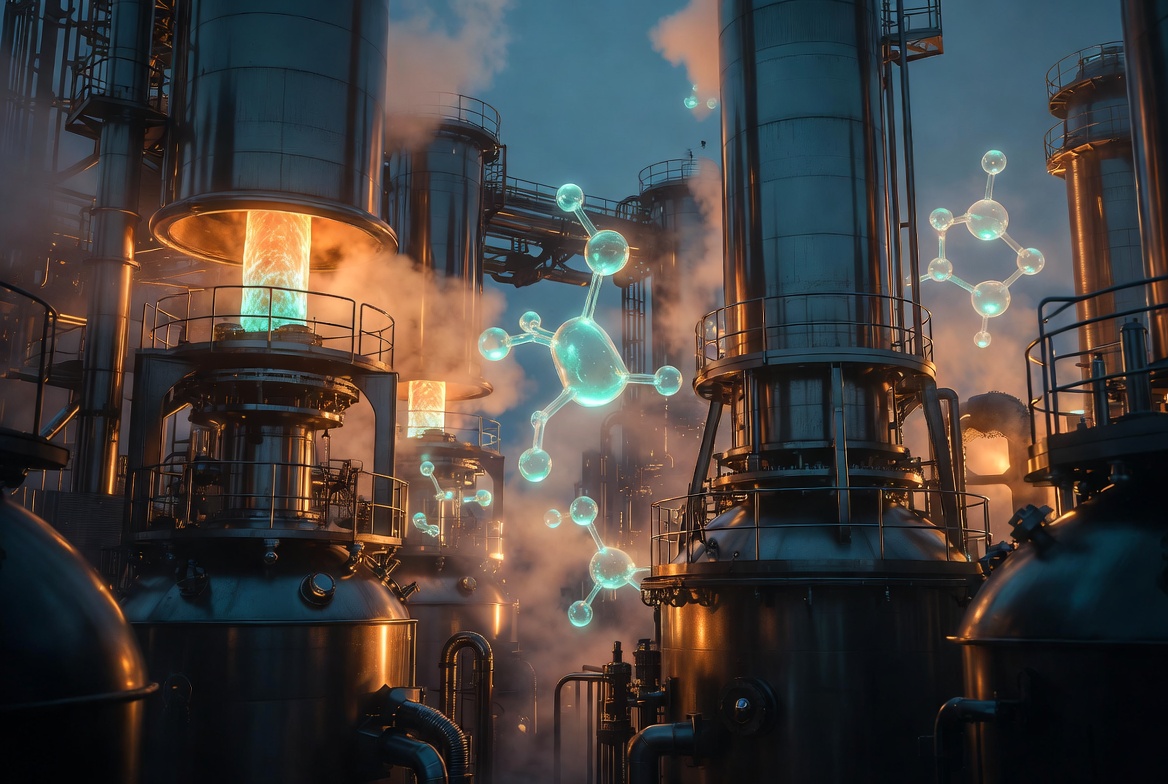 Cannabinoid molecular structure forged in fire